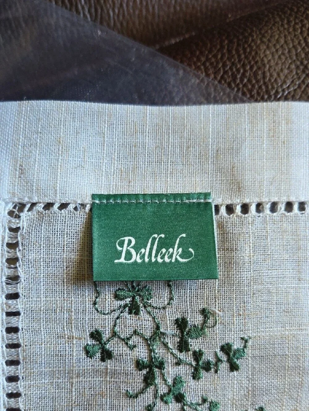 Belleek - Kinsale Shamrock Tray Cloth 12x18